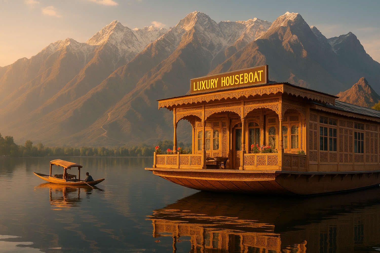 Luxury Houseboat in Kashmir