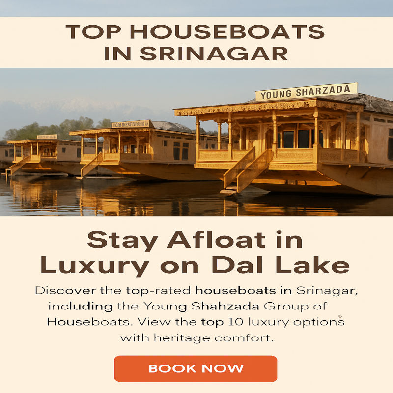 Top Houseboats in Srinagar: Stay Afloat in Luxury on Dal Lake